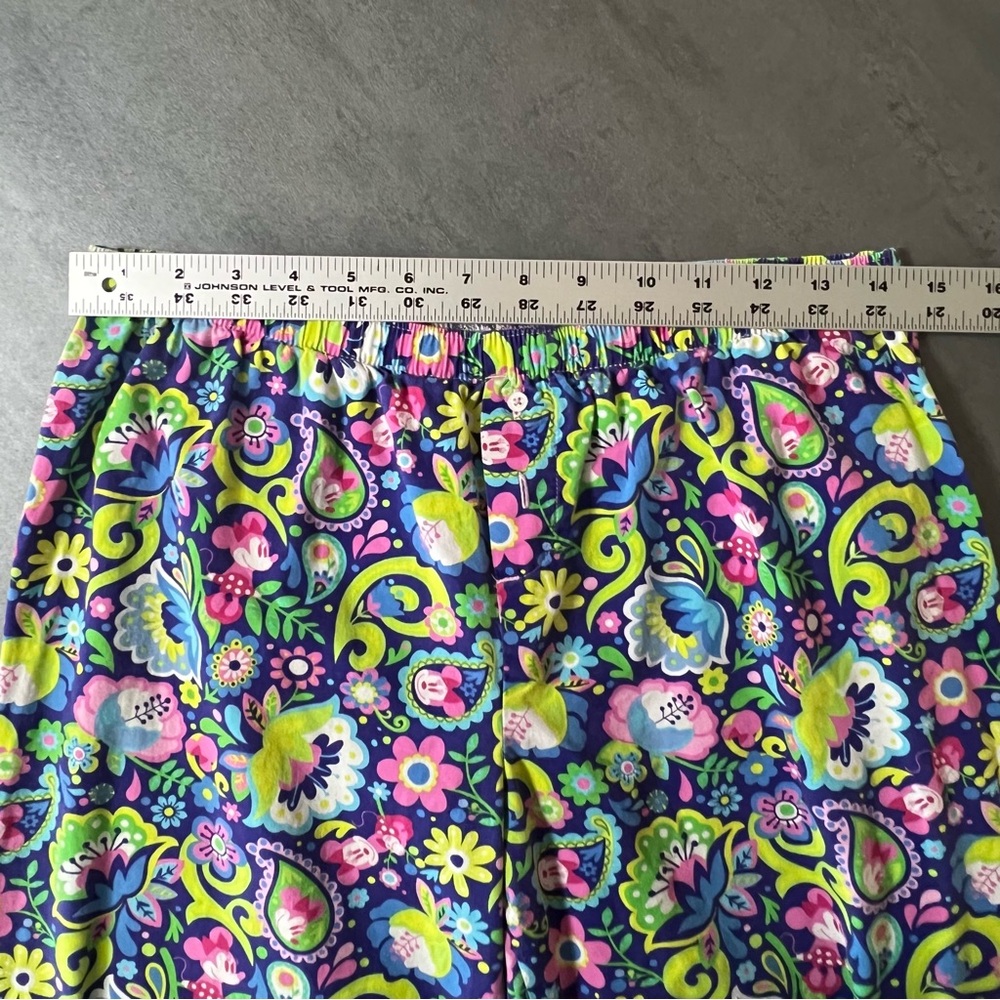 Disney Parks Authentic Pajama Pants Colorful‎ Paisley Floral Minnie Mouse Medium - Picture 8 of 9